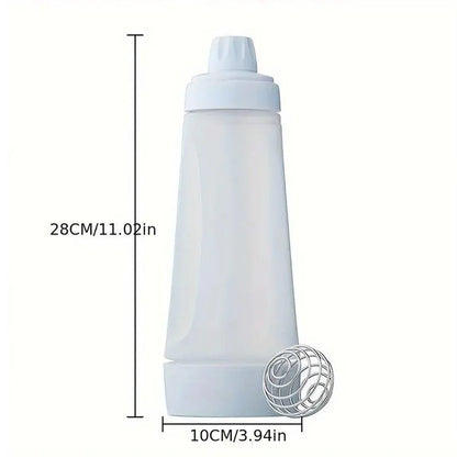 1000ml Hand Crank Batter Dispenser Mixing Jug with Scale for Muffins Pancakes