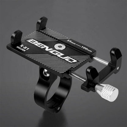 Aluminium Alloy Bicycle Phone Holder Handlebar Mount For Bike Motorcycle - Black