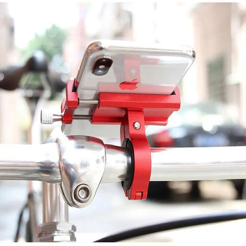 Aluminium Alloy Bicycle Phone Holder Handlebar Mount For Bike Motorcycle - Black