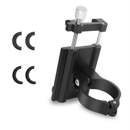 Aluminium Alloy Bicycle Phone Holder Handlebar Mount For Bike Motorcycle - Black