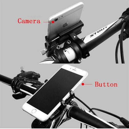 Aluminium Alloy Bicycle Phone Holder Handlebar Mount For Bike Motorcycle - Black