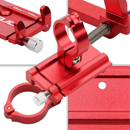 Aluminium Alloy Bicycle Phone Holder Handlebar Mount For Bike Motorcycle - Black
