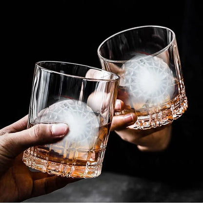 2PCS Silicone Ice Cube Tray Round and Square Ice Ball Maker for Whiskey Cocktails - Blue