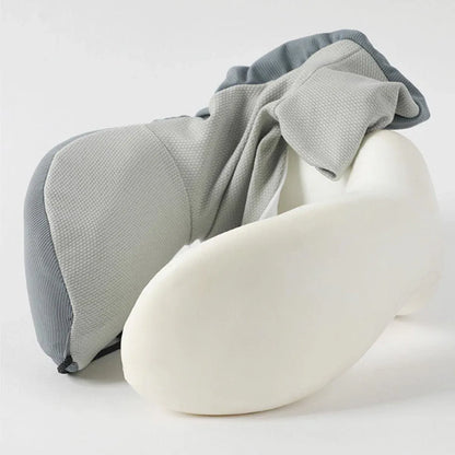 Memory Foam U Shaped Neck Pillow Travel Portable Office Nap Support Pillow - Green