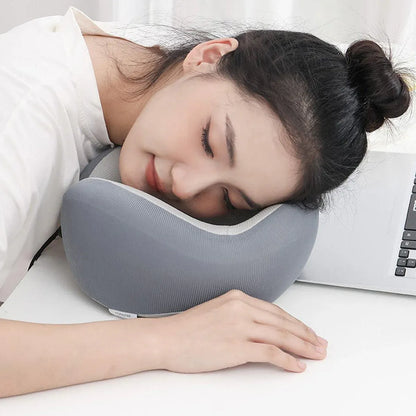 Memory Foam U Shaped Neck Pillow Travel Portable Office Nap Support Pillow - Green