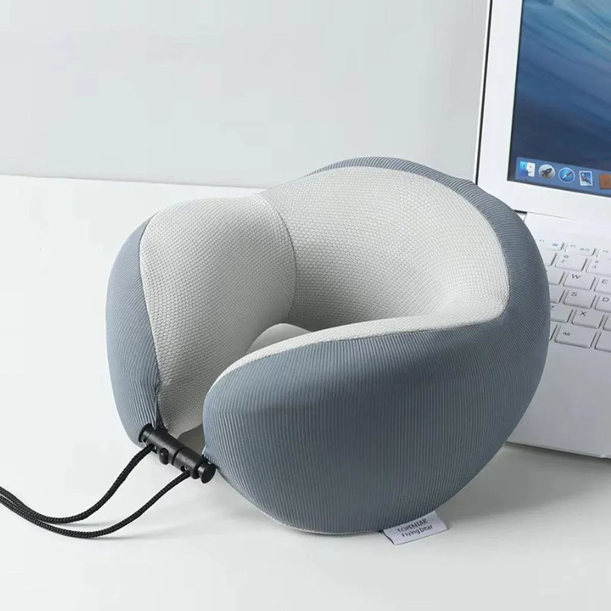 Memory Foam U Shaped Neck Pillow Travel Portable Office Nap Support Pillow - Green