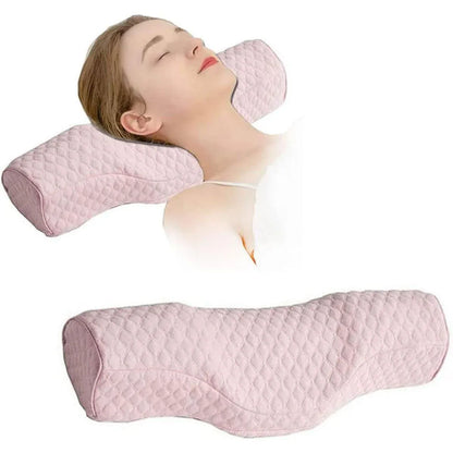 Orthopedic Memory Foam Cervical Neck Pillow for Sleep Support Slow Rebound - Navy