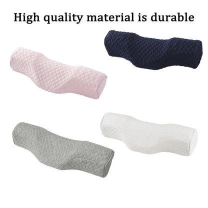 Orthopedic Memory Foam Cervical Neck Pillow for Sleep Support Slow Rebound - Navy