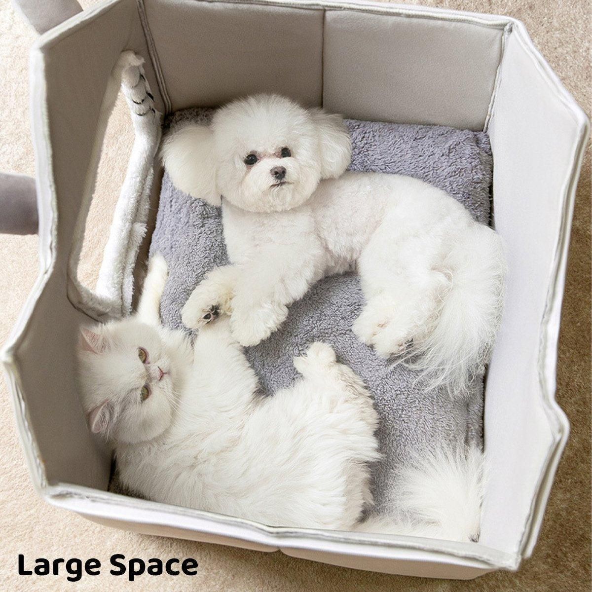 Removable Washable Pet House Four Seasons Cat Enclosed House - Grey-M