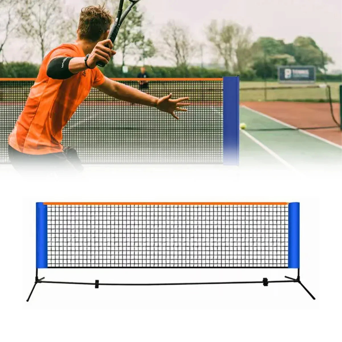 Tennis Badminton Volleyball Net 3M Portable Sports Training Net For Outdoor Court