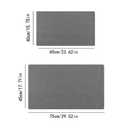 Anti Slip Bathroom Mat Non Slip Shower Floor Mat Quick Dry Soft Comfortable Rug - Grey-40x60cm
