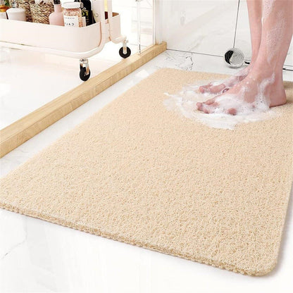 Anti Slip Bathroom Mat Non Slip Shower Floor Mat Quick Dry Soft Comfortable Rug - Grey-40x60cm