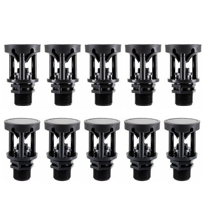 10pcs Atomizing Nozzles Water Spray Heads for Lawn Garden Green Belts Irrigation - 3/4 inch