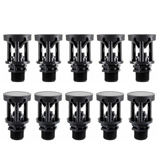 10pcs Atomizing Nozzles Water Spray Heads for Lawn Garden Green Belts Irrigation - 3/4 inch