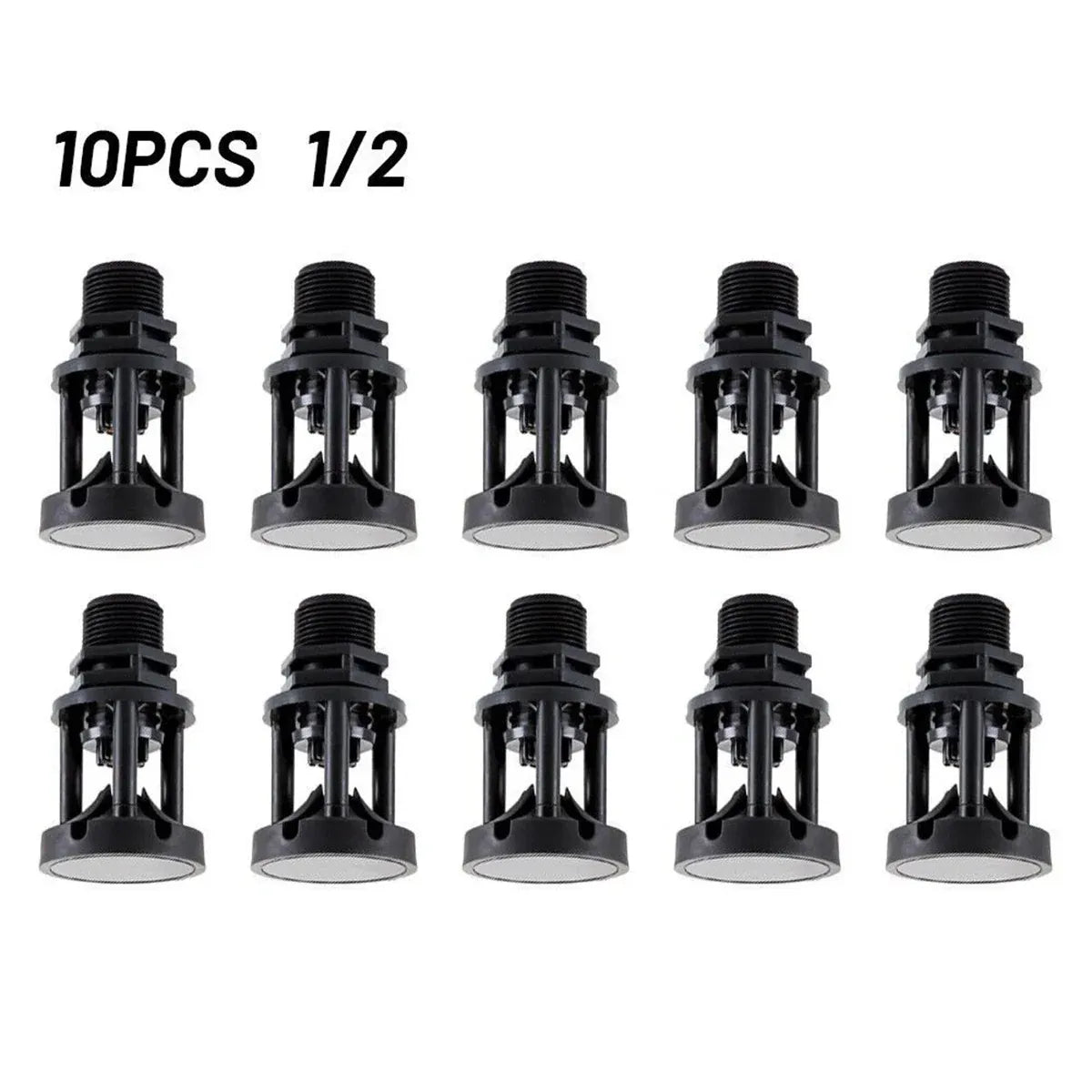10pcs Atomizing Nozzles Water Spray Heads for Lawn Garden Green Belts Irrigation - 3/4 inch