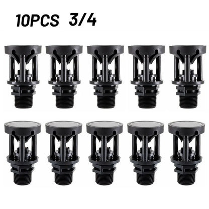10pcs Atomizing Nozzles Water Spray Heads for Lawn Garden Green Belts Irrigation - 3/4 inch