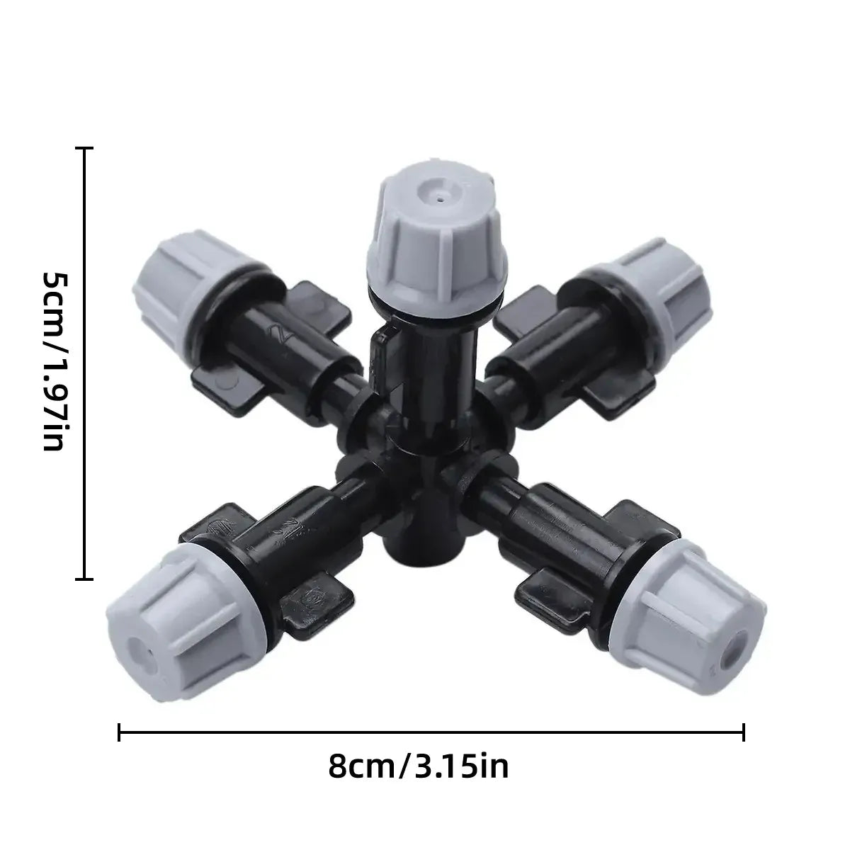 20PCS Anti-Drip Misting Nozzle Water Spray Drip Hanging Atomizing Nozzle Fog Cross