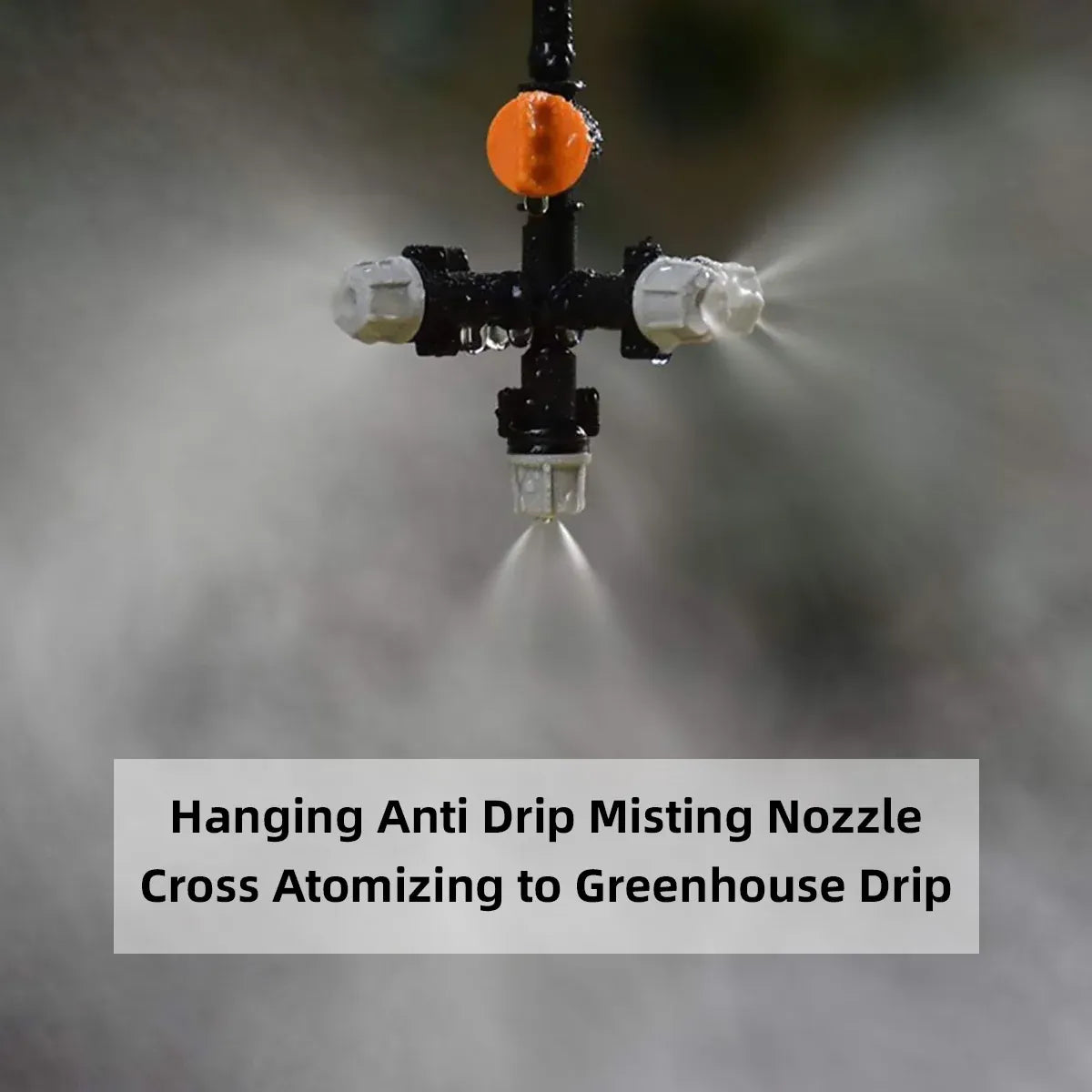 20PCS Anti-Drip Misting Nozzle Water Spray Drip Hanging Atomizing Nozzle Fog Cross