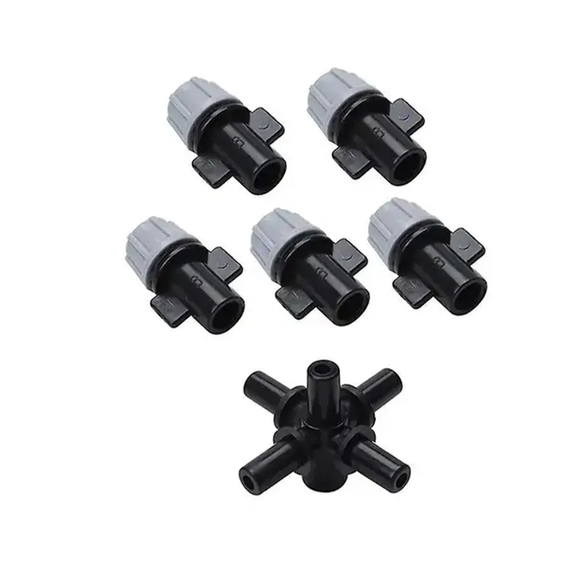 20PCS Anti-Drip Misting Nozzle Water Spray Drip Hanging Atomizing Nozzle Fog Cross