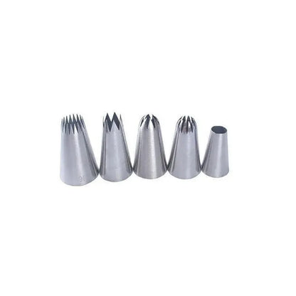 5X Large Cream Icing Piping Nozzles Set Kit Pastry Tips Diy Cake Decorating Tool