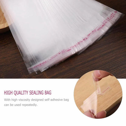 Multi-size Clear Self-Seal Cellophane Bags - Bulk Adhesive Opp - 30*40