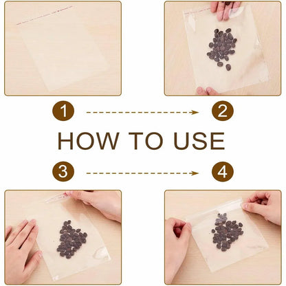 Multi-size Clear Self-Seal Cellophane Bags - Bulk Adhesive Opp - 30*40