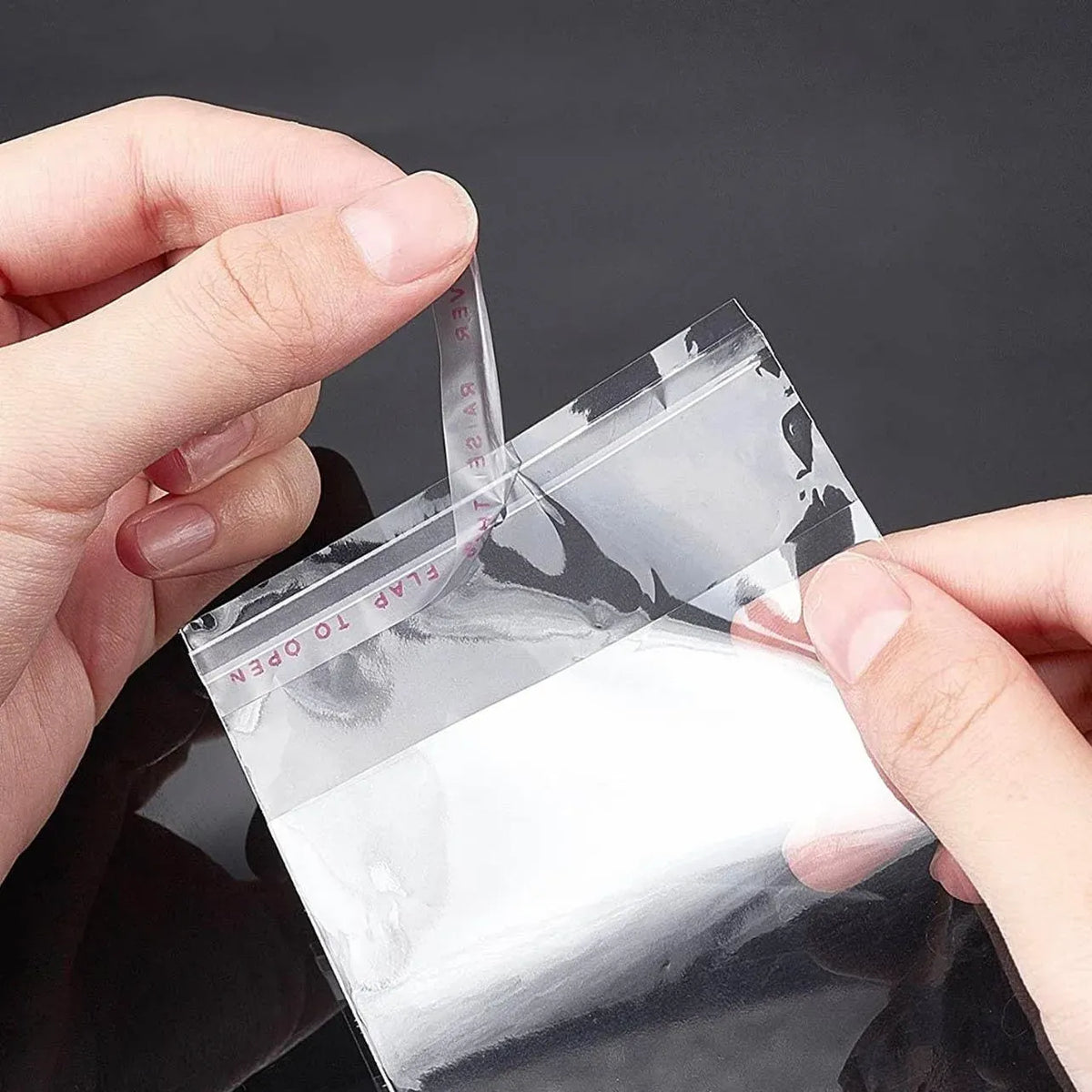 Multi-size Clear Self-Seal Cellophane Bags - Bulk Adhesive Opp - 30*40