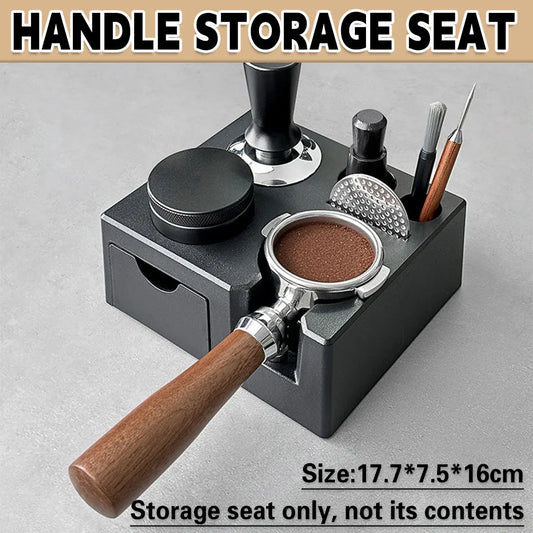 Coffee Tamper Holder Base for Portafilter Stand Rack Espresso Powder Storage