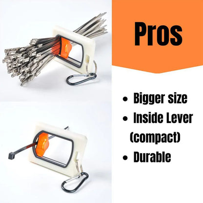 2pcs Square Cable Tie Organizer Fluorescent Portable Holder for Wire Management