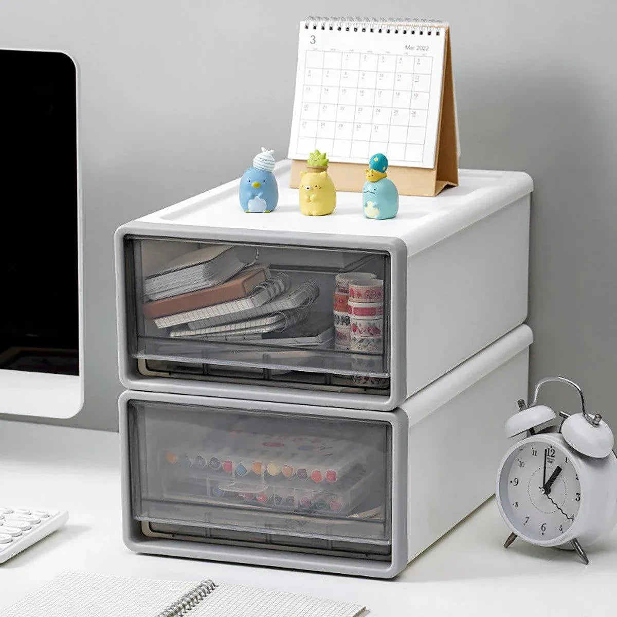 Desktop Stationery Organizer Storage Box for Office Supplies Desk Organization