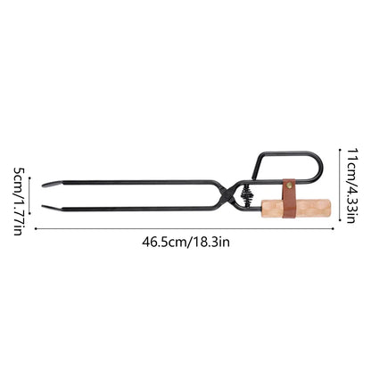 Barbecue Tongs Outdoor Camping Charcoal Fire Grill Tool for Cooking Picnic BBQ