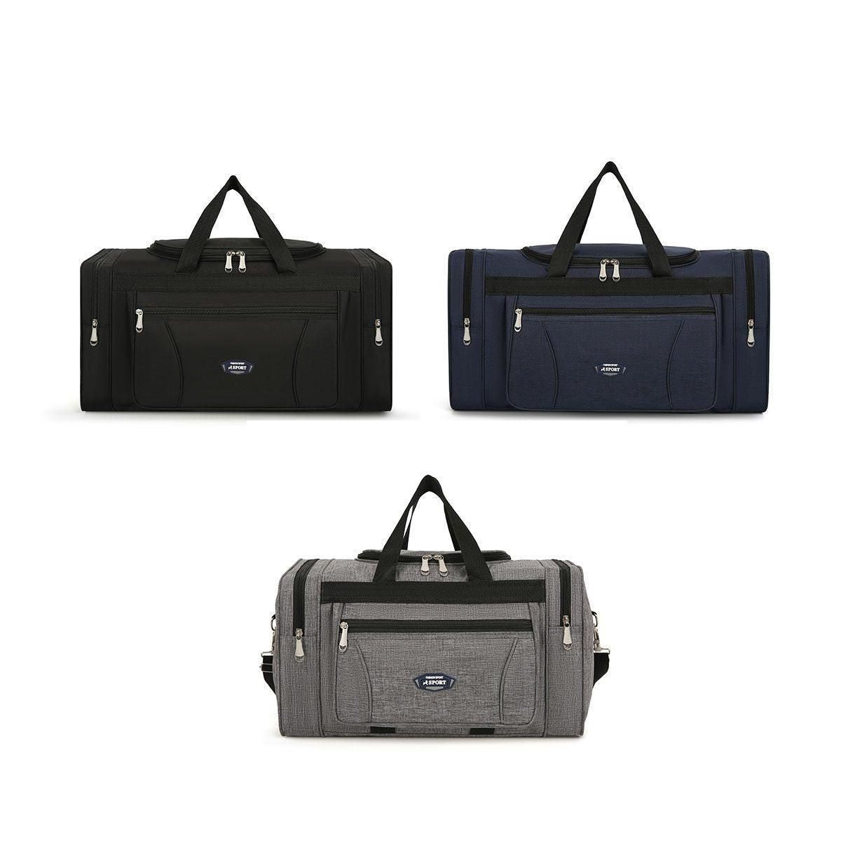 Large Capacity Waterproof Travel Luggage Bag Lightweight Foldable Handbag - Mini-Grey