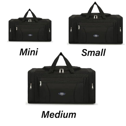 Large Capacity Waterproof Travel Luggage Bag Lightweight Foldable Handbag - Mini-Grey