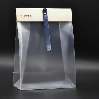 50pcs Transparent Snack Bags Biscuit Candy Bags Resealable Food Packaging - Orange
