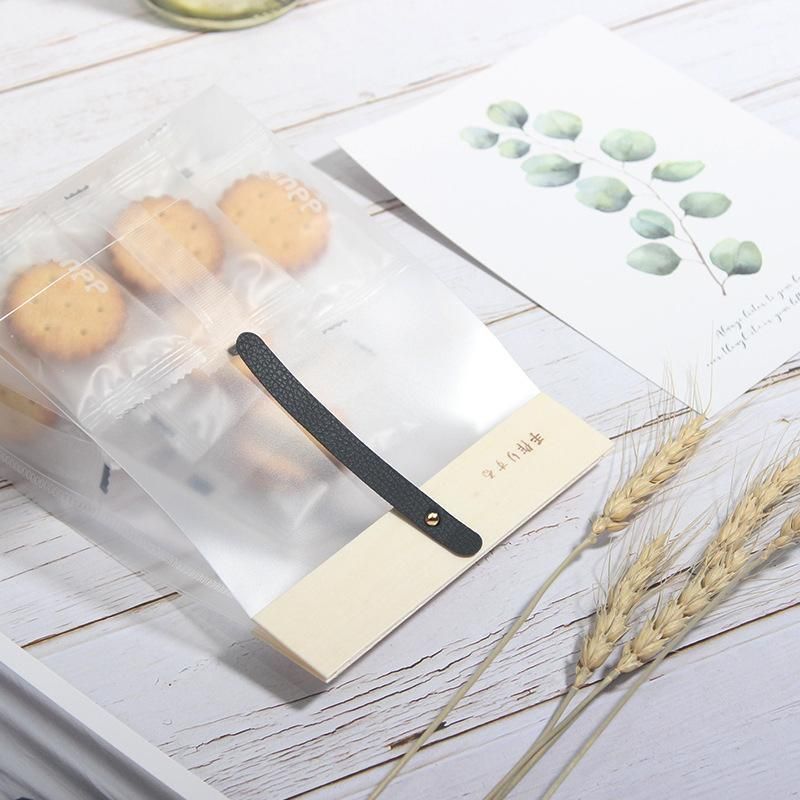 50pcs Transparent Snack Bags Biscuit Candy Bags Resealable Food Packaging - Orange