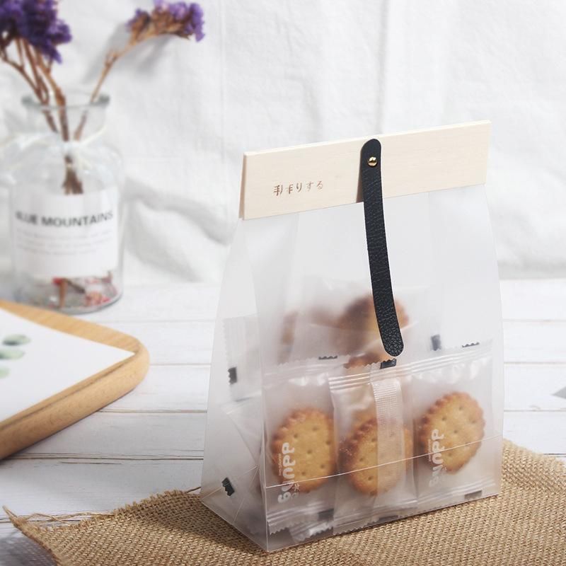 50pcs Transparent Snack Bags Biscuit Candy Bags Resealable Food Packaging - Red