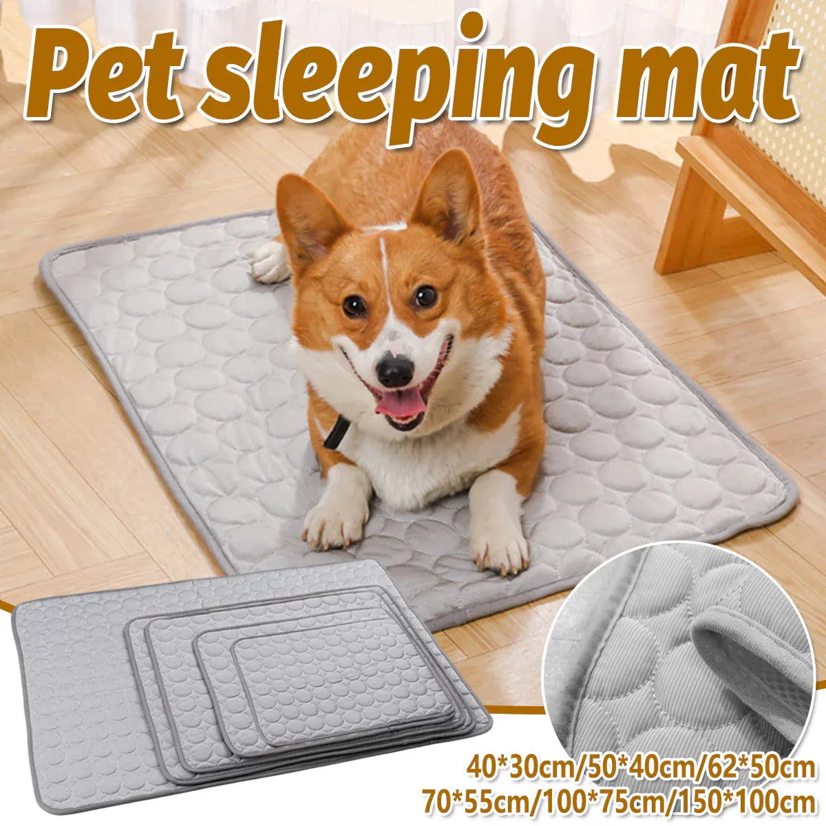 Pet  Sleeping Mat Summer Spring Mat for Dog and Cat Indoor Use - M