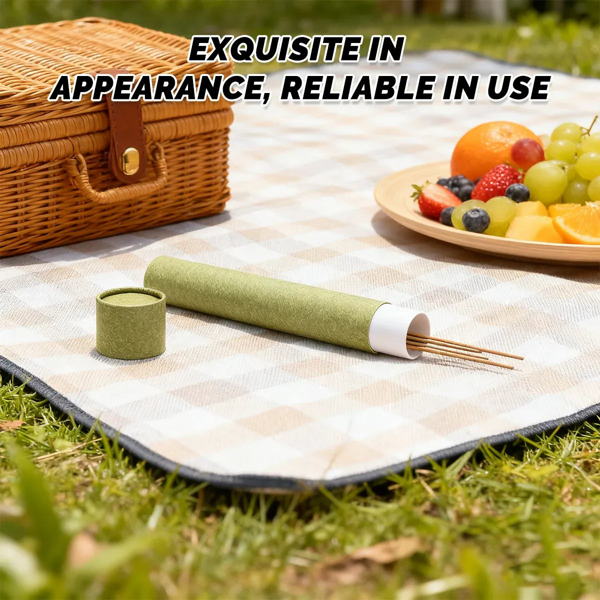 10PCS Incense Paper Tubes 200g Capacity 2 Colours Durable Thickness Material - Green