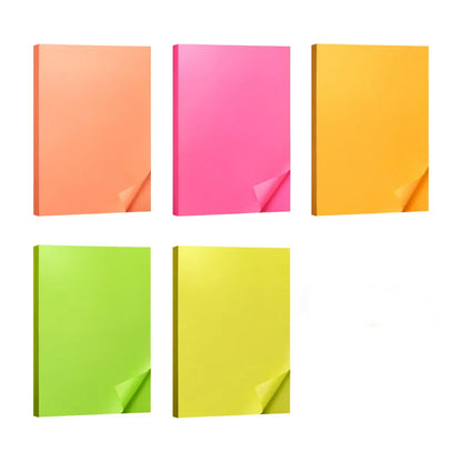 A4 80gsm Coloured Paper Multi Color Pack Printer Paper for Craft School Use - Orange