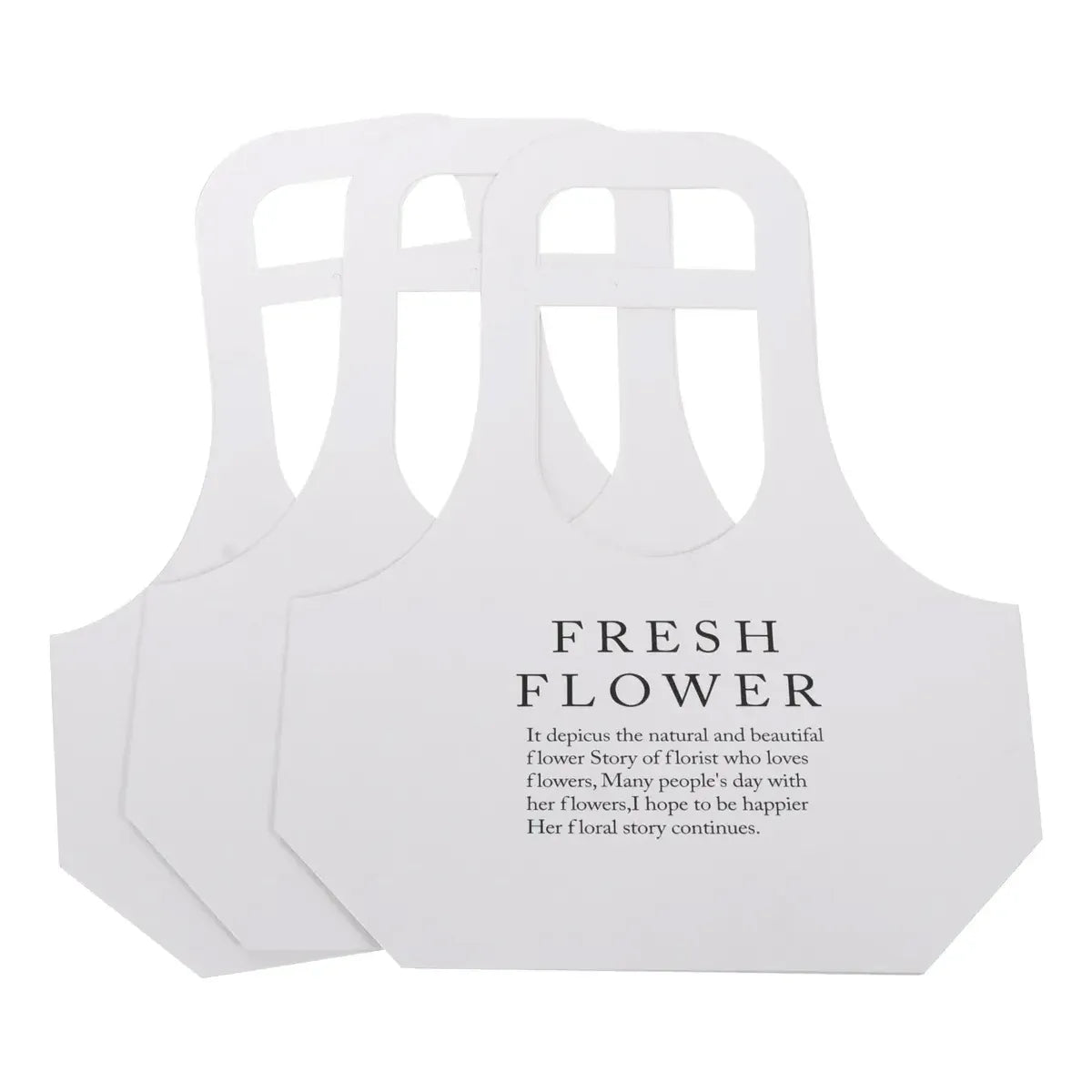 10PCS Handheld Kraft Paper Flower Bags for Bouquet Gift Wrapping - L