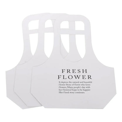 10PCS Handheld Kraft Paper Flower Bags for Bouquet Gift Wrapping - L