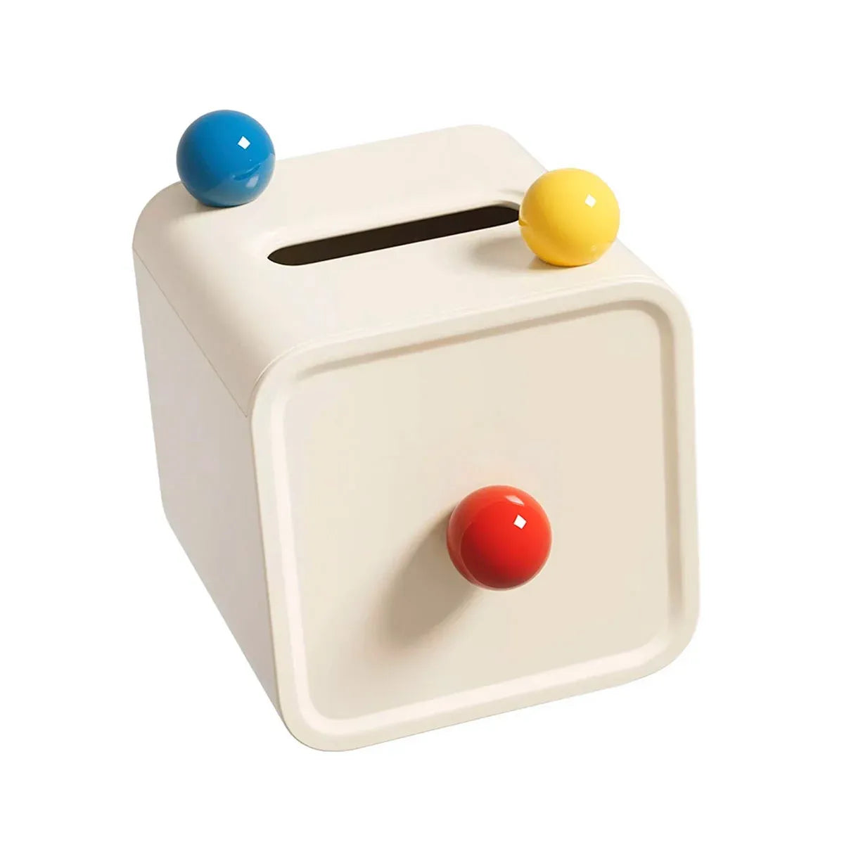 Colourful Ball Square Tissue Box Living Room Coffee Table Roll Holder Case