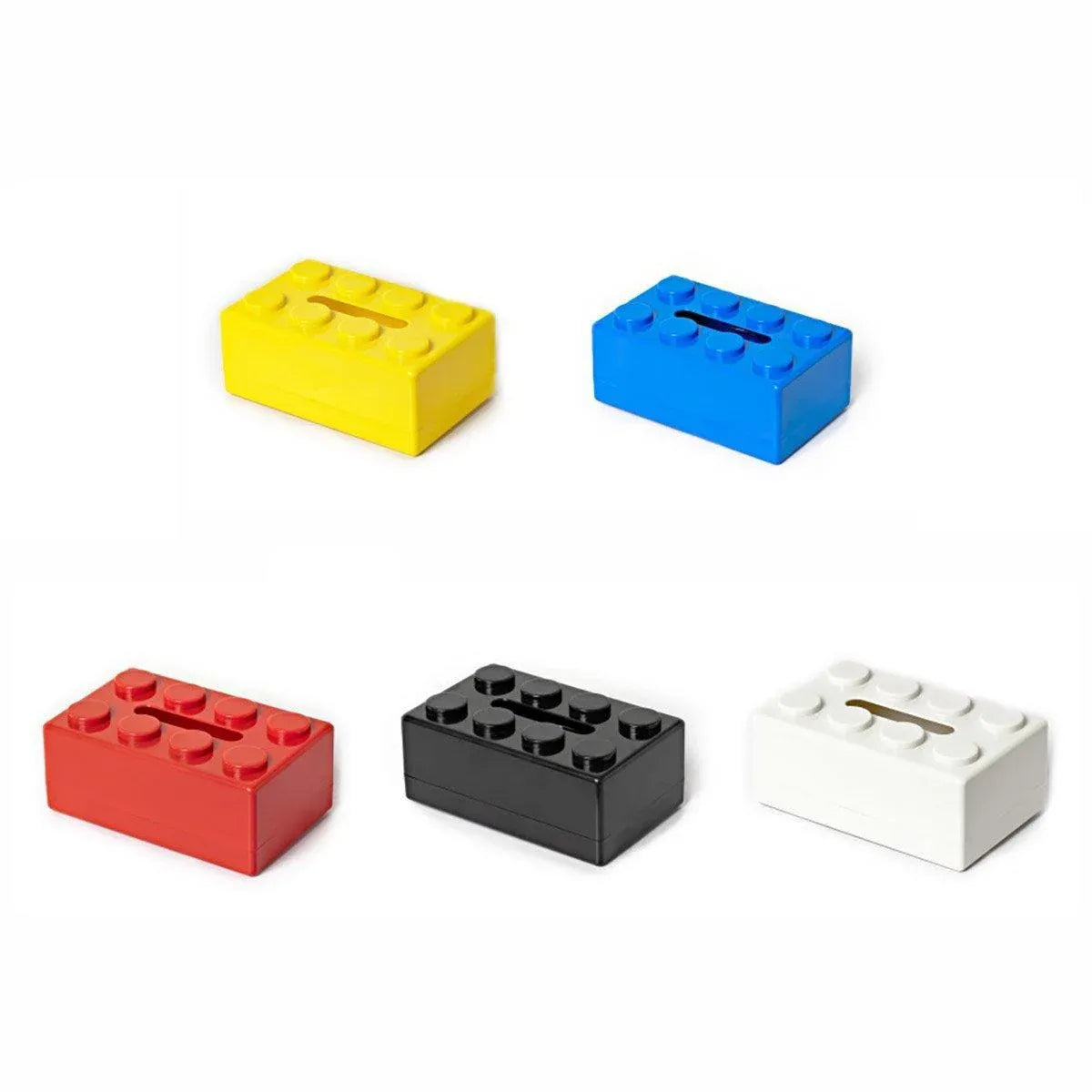Tissue Box Cover Creative Building Block Cute Napkin Dispenser Holder Home Decor - Black