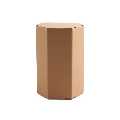 20PCS Kraft Paper Gift Box Hexagon for Party Wedding Candy Packaging