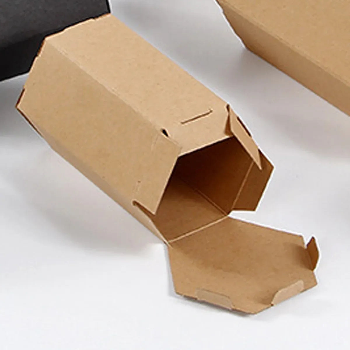 20PCS Kraft Paper Gift Box Hexagon for Party Wedding Candy Packaging