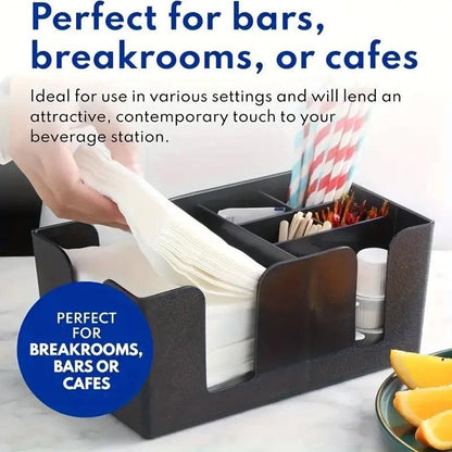 6 Compartments Multifunctional Organizer Bar Clutter Storage Organizer for Home