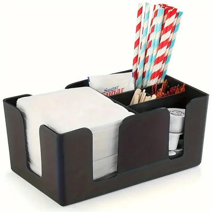 6 Compartments Multifunctional Organizer Bar Clutter Storage Organizer for Home