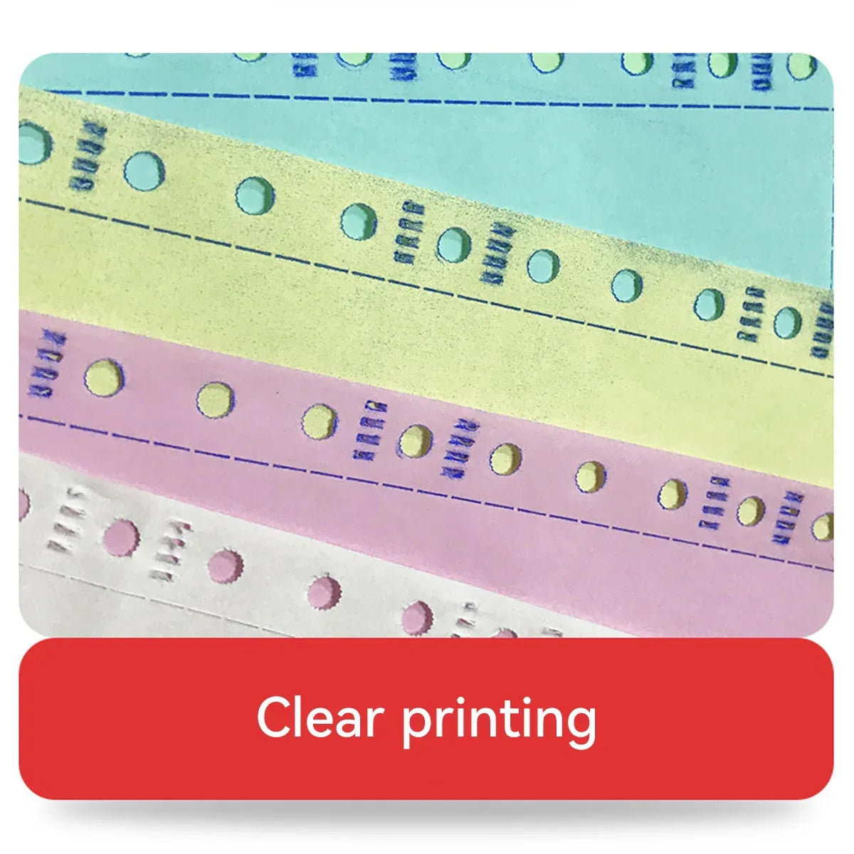 NCR Carbonless Computer Paper Clear Printing Pure Wood Pulp