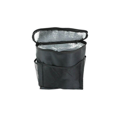 Vehicle Seat Back Organiser Insulated Storage Bag with Mesh Pockets for Travel Use