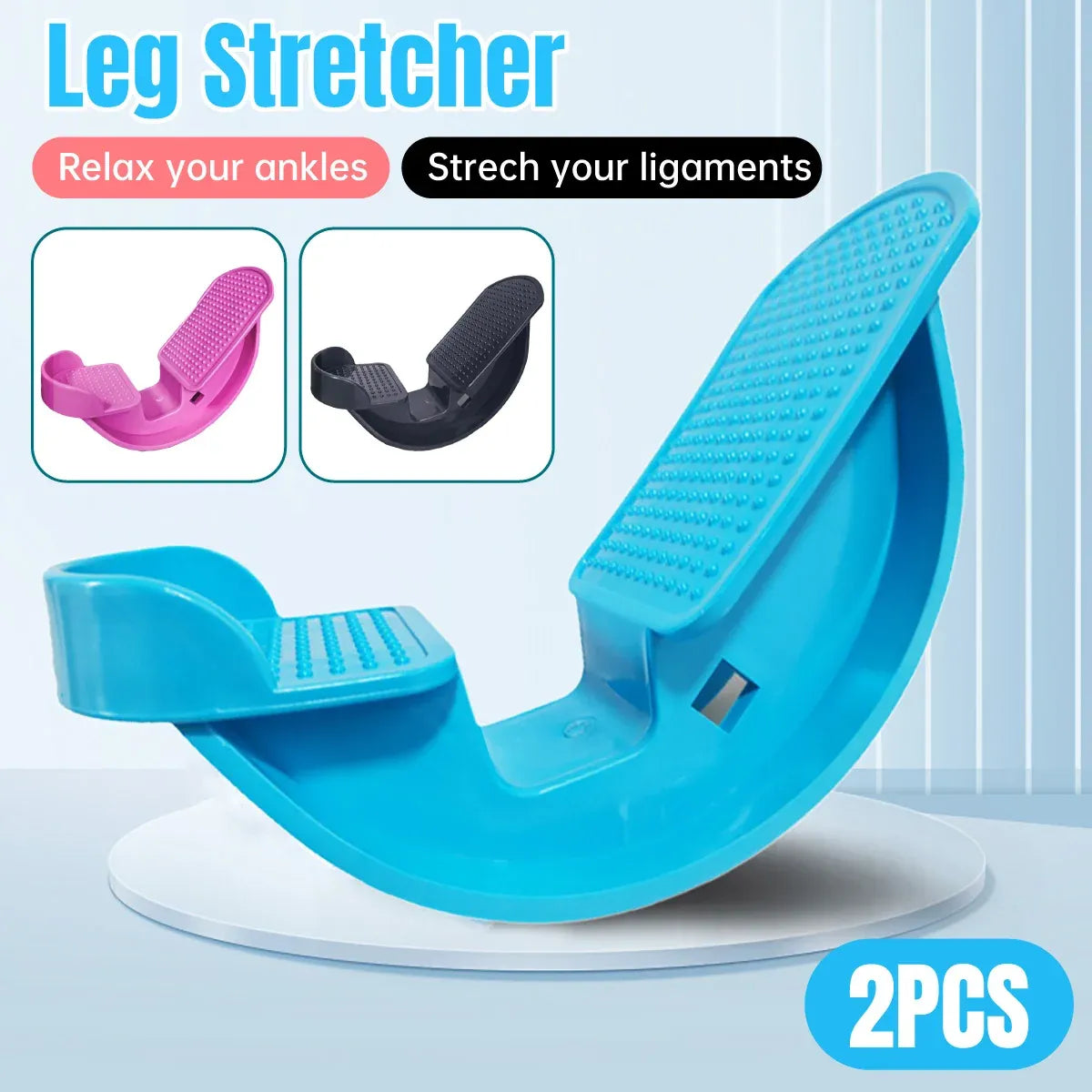 2PCS Tendon Plate Calf Stretcher Fitness Oblique Pedal Ankle Achilles Exercise - Pink